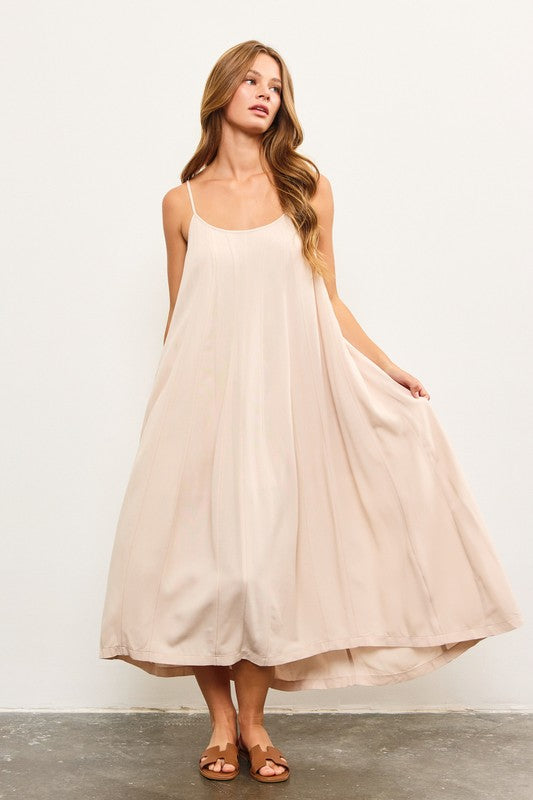Natural Flowy Cami Dress
