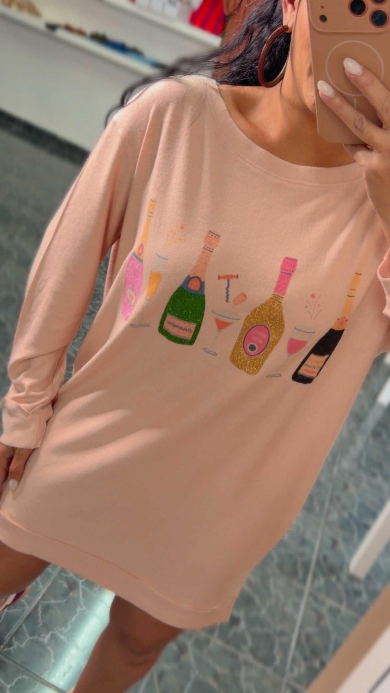 Champagne Sweater Dress