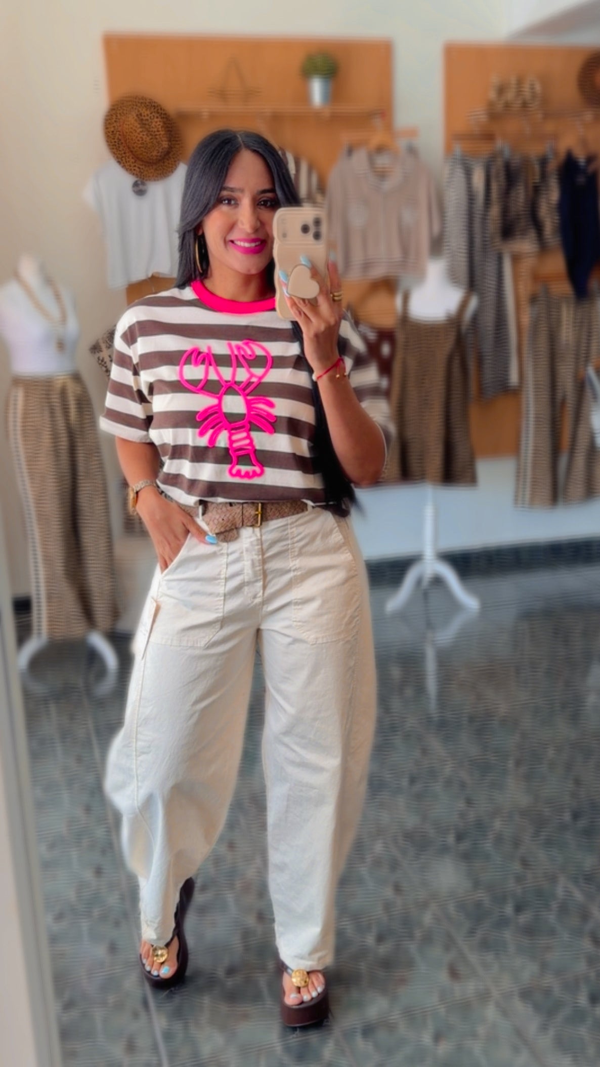 Italy Cream Belted Slouchy Pants