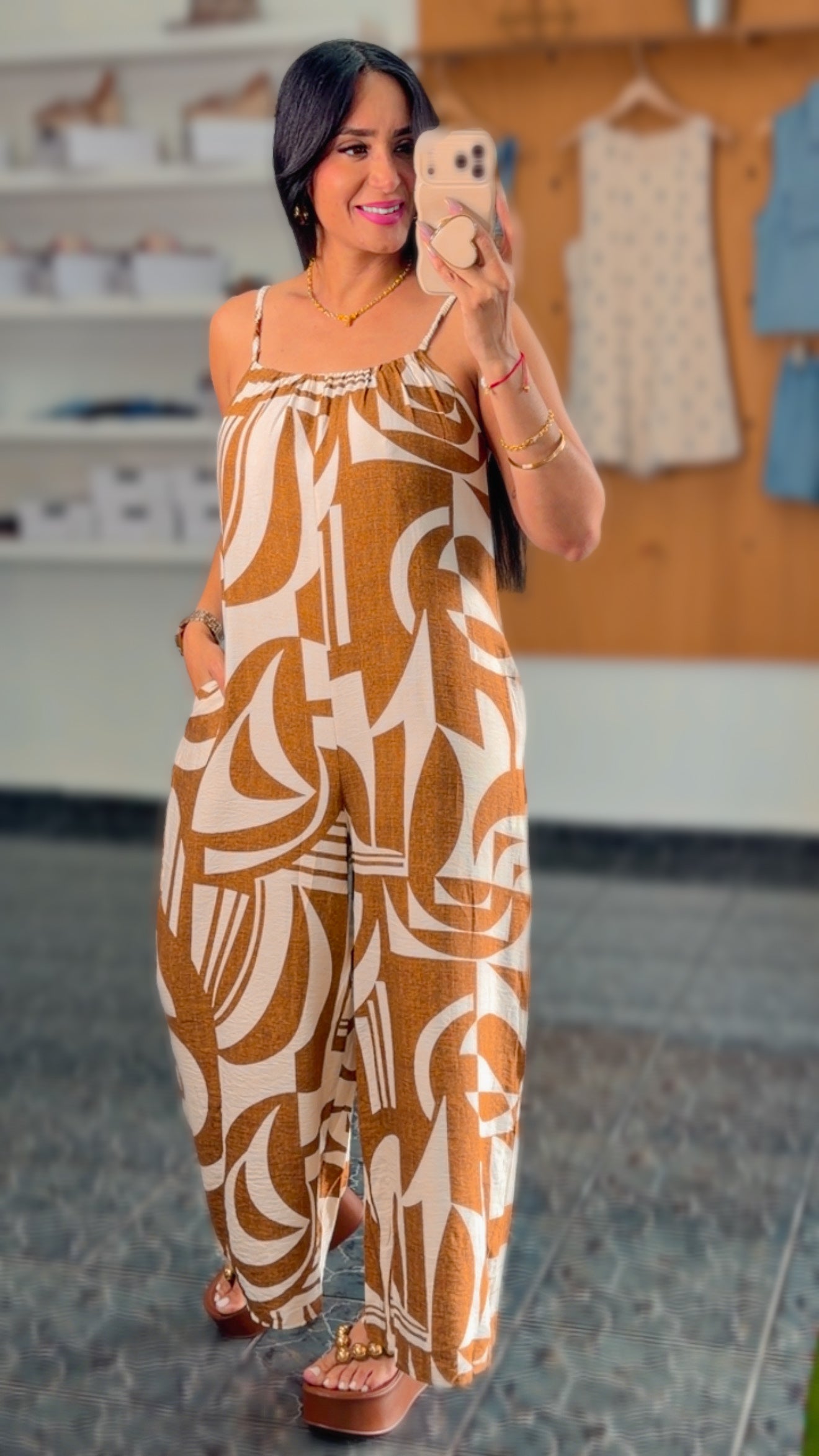 Mocha Mix Rayon Jumpsuit