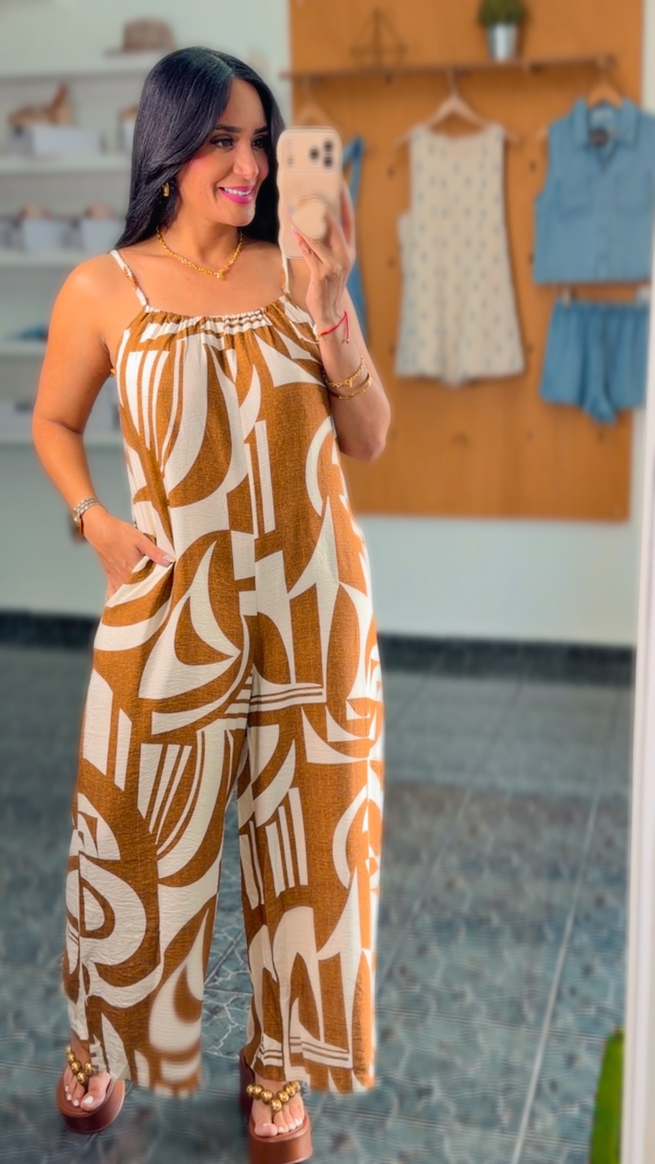 Mocha Mix Rayon Jumpsuit