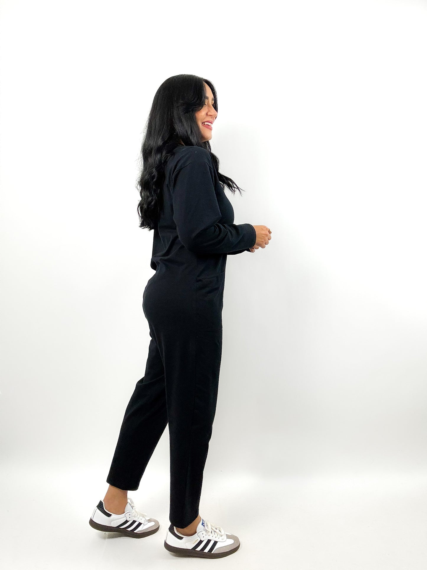 Black Baggy Comfy Jumpsuit