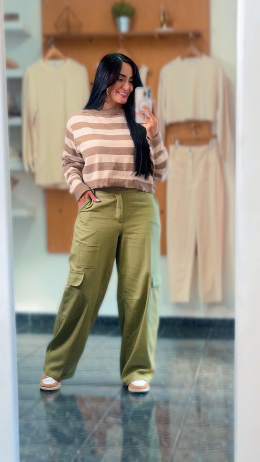 Olive Cargo Pants