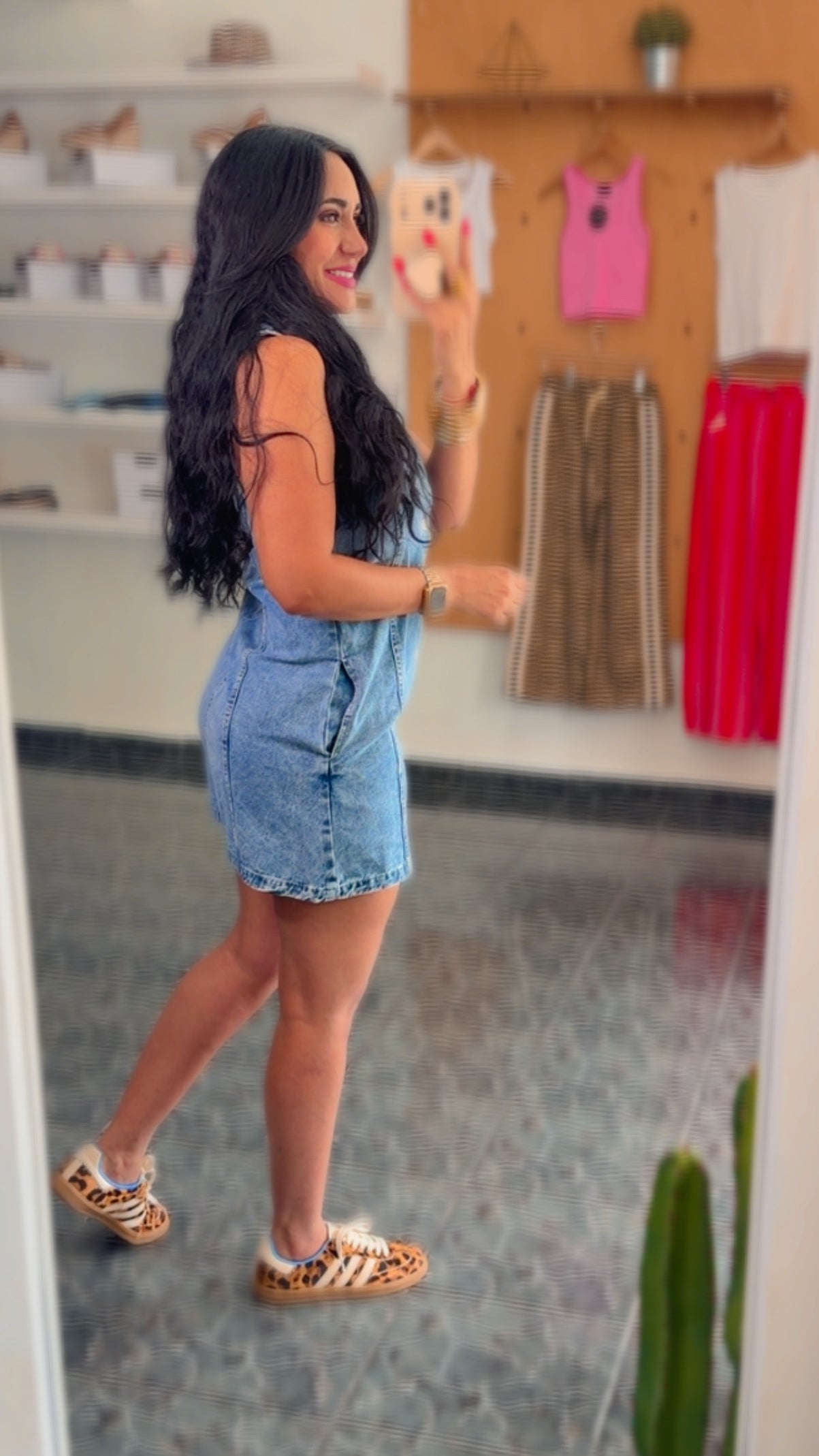 Collared Vintage Denim Romper