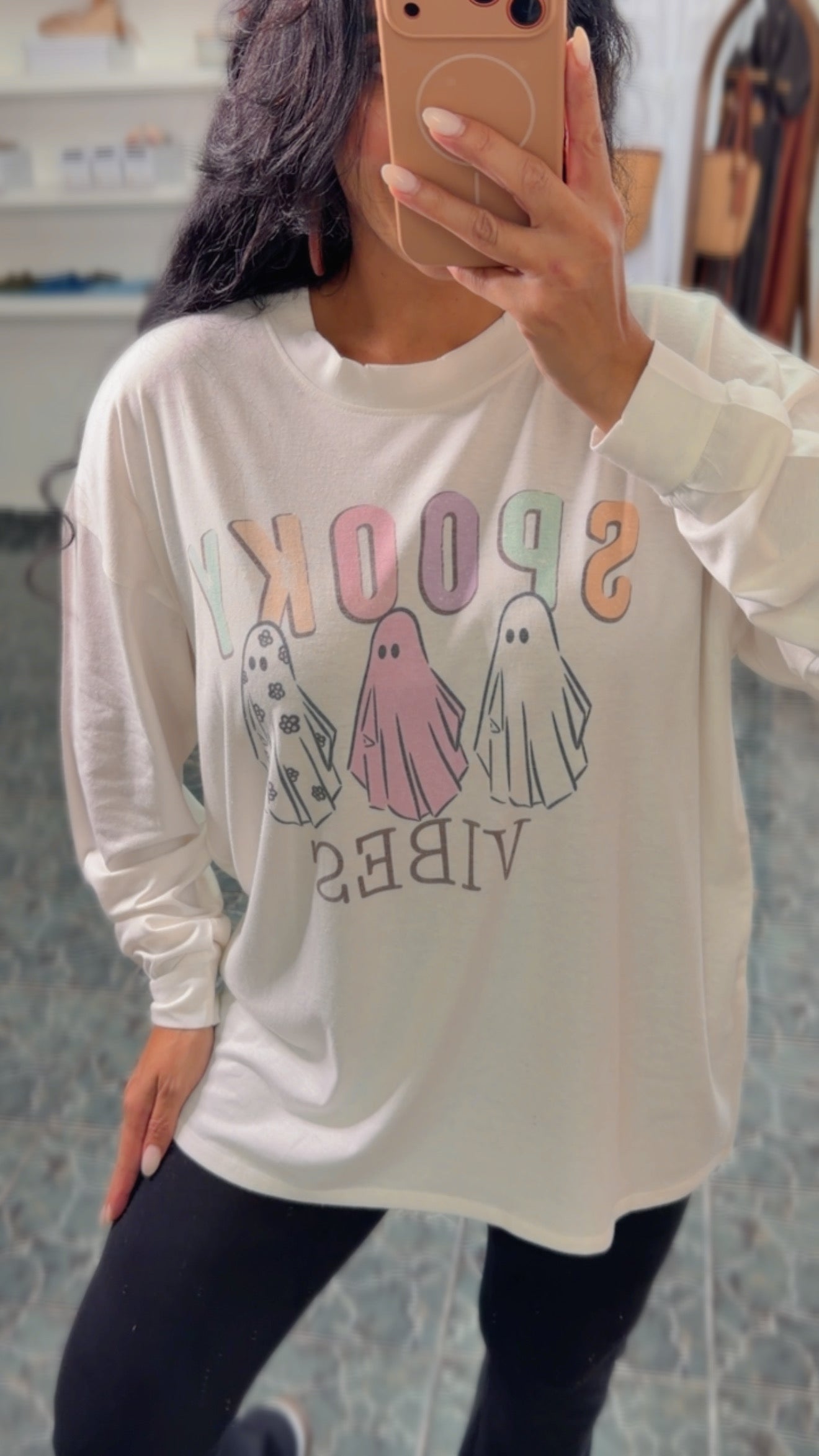 Spooky Vibes Oversized Sweatshirt