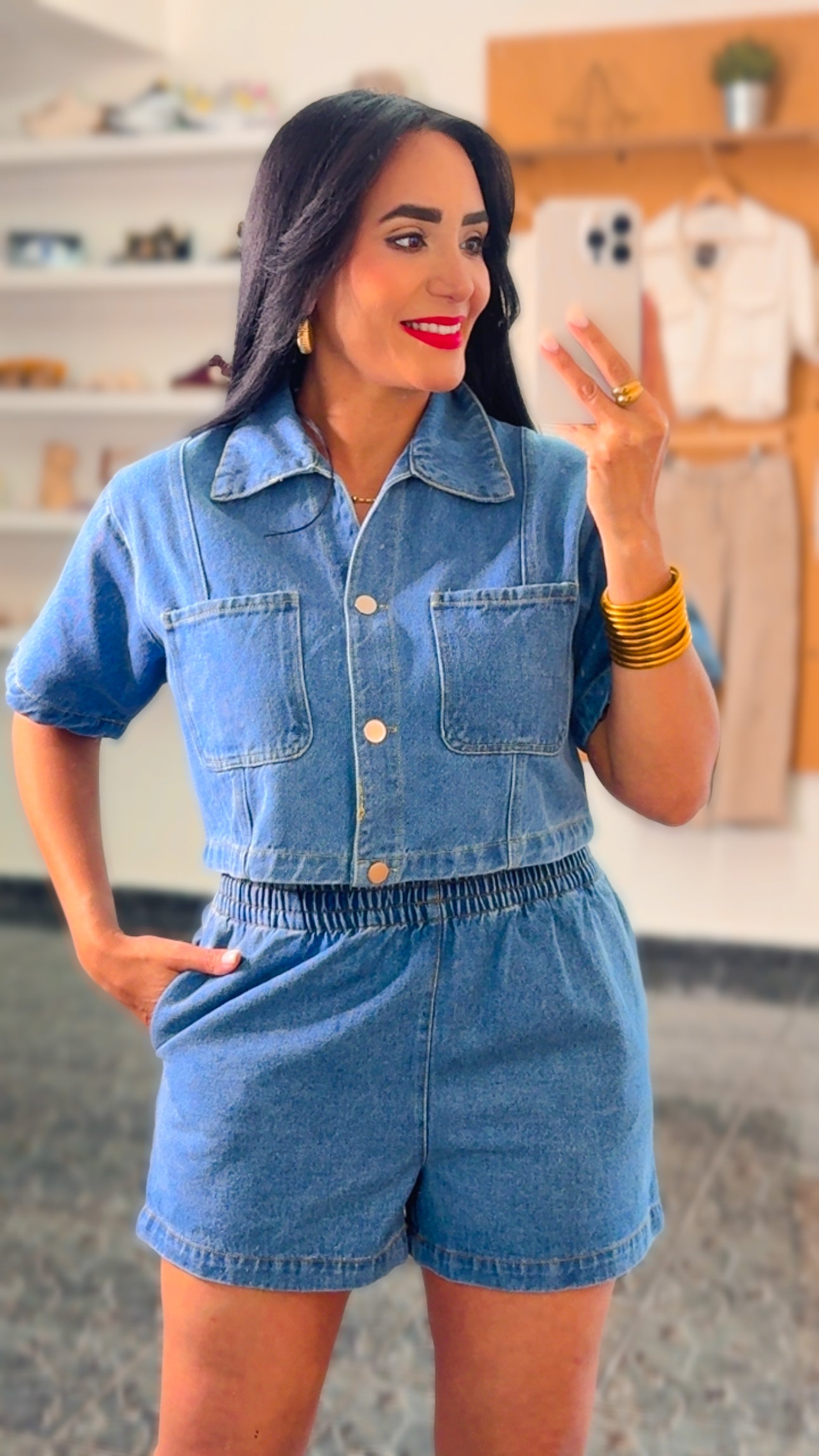 RESTOCK Medium Denim Set