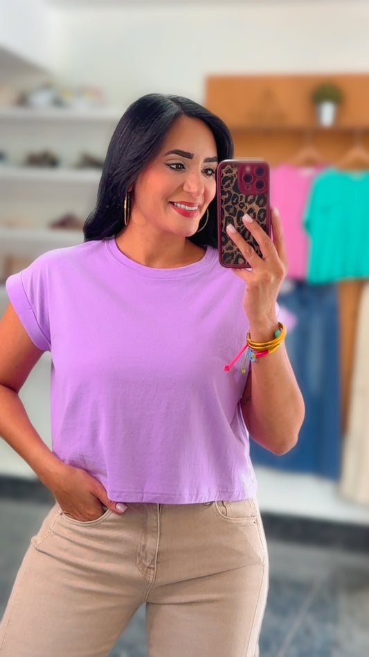 Cotton Folded Sleeved Tshits