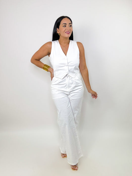 White Vest/Pants Set