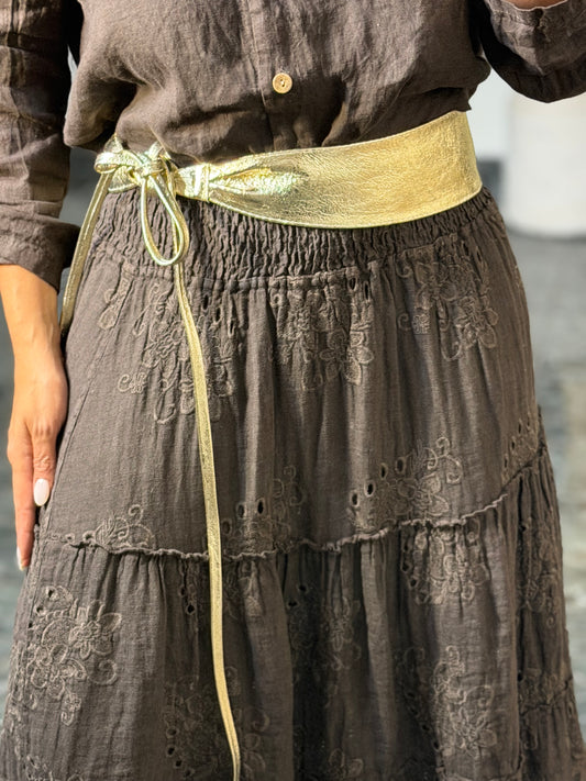 Metallic Gold Belt