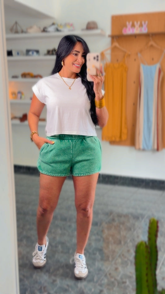 Restock GREEN Sweatpants Shorts