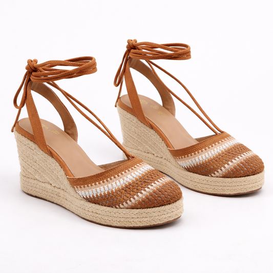 Crochet Espadrille Rope Wrapped Wedge