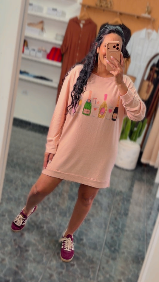 Champagne Sweater Dress