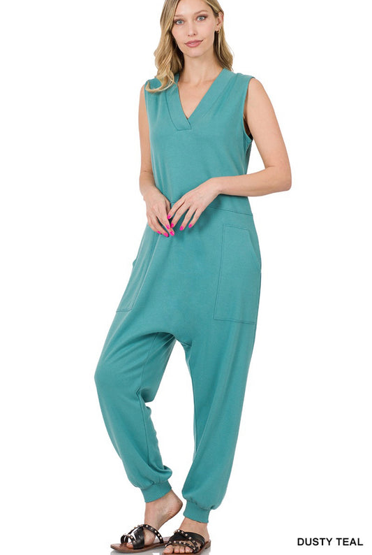 Teal Harem Overall